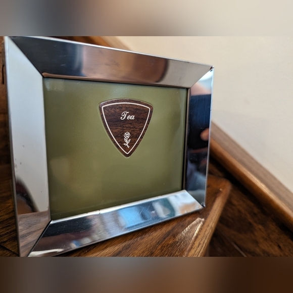 Vintage Lady Garner Avocado Green MCM Chrome tea & coffee Canisters - Picture 7 of 10